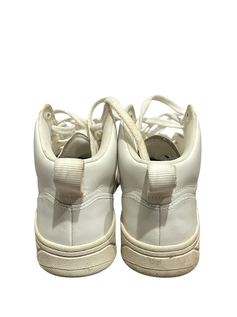 Veja V-15 Mid-Top Leather Sneaker in White Natural Size Womens US 7
